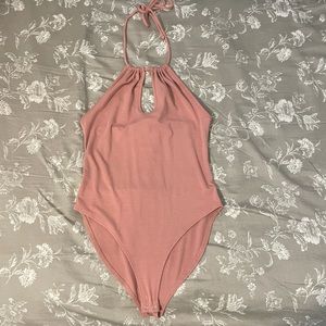 Pink Tie Body Suit